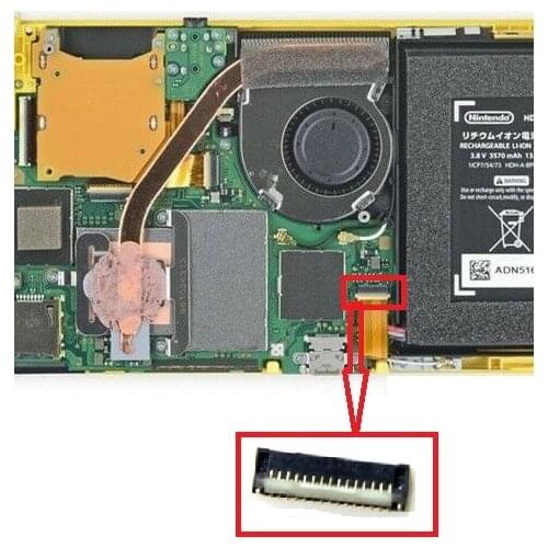 5PCS Original New For Nintendo NS Switch lite L button Ribbon Power Circuit motherboard flex cable Connector socket 29pin