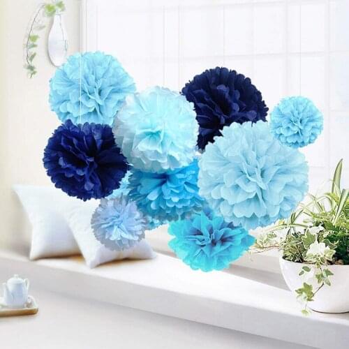5pcs Tissue Paper Pompoms Party Birthday Wedding Decoration Paper Flowers Ball Outdoor Premium Tissue Paper Pom Poms Flowers