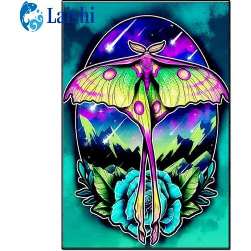 5D Diamond Painting Colorful dragonfly Full Square round Diamond Embroidery Pictures Of Rhinestones Mosaic Home Decoration
