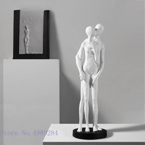 Resin Sculpture Abstract Family Female Yoga Couples Human Sculpture Abstract Handicraft Ornaments Home Decoration Accessories