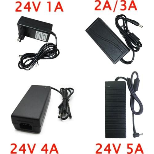 AC 110-240V to DC 24V 1A 2A 3A 4A 5A AC / DC power adapter 24 V Volt Converter transformer power supply for LED light strips