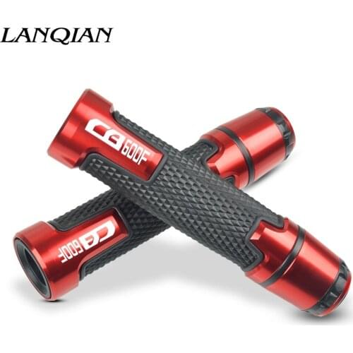 7/8'' Motorcycle Aluminum Plastic Handle Grips With Logo For HONDA CB600F 2007 2008 2009 2010 2011 2012 2013