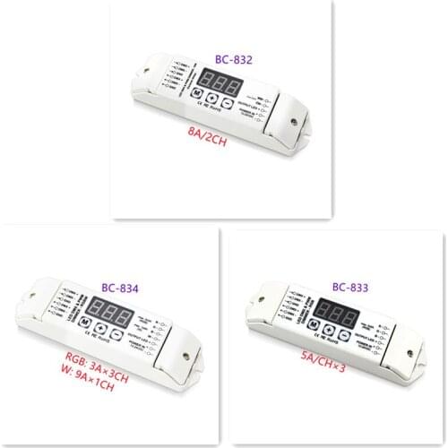 BC-832/833/834 DMX512 Constant Voltage Decoder CV PWM 2CH 3CH 4CH led DMX Controller/for SMD5050 WW/CW/RGB/RGBW led light strip