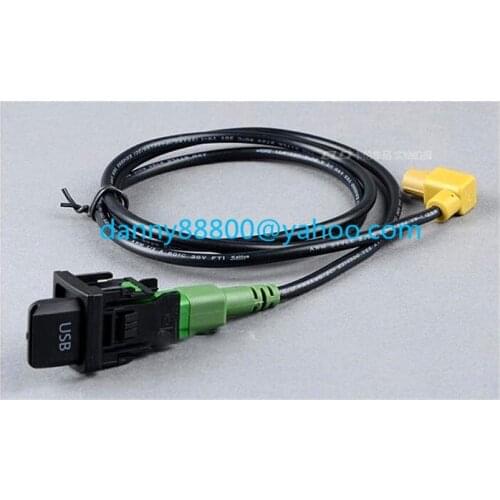 FREE SHIPPING 100% NEW VW OEM USB + Switch Plug & Cable For VW Passat B6 B7 RCD310 RCD510
