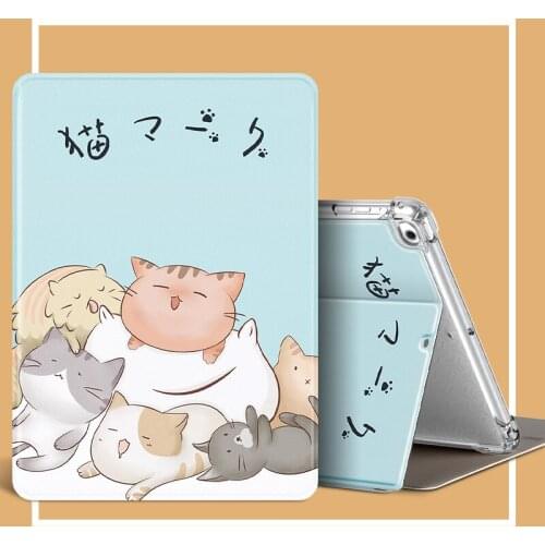 10.2-in iPad 2019 Flip Case Cute Cartoon For iPad Mini 5 4 Tablet Case Auto Sleep Wake For iPad Case 7th generation PU Protect