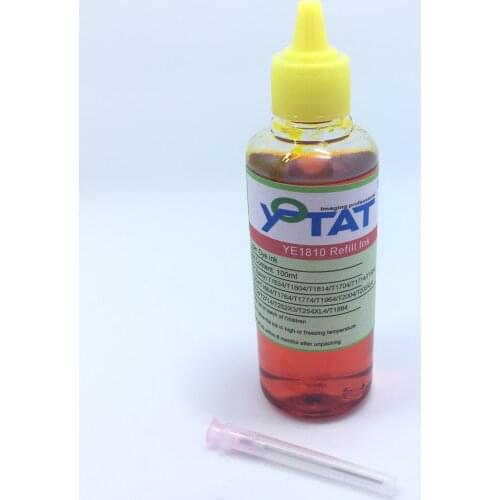YOTAT 100ml Refill Dye Ink Compatible for Epson T1631 T1801 T1811 T1701 T1711 T1901 T1911 T1931 T1981 T1661 T1671 T1761 T1771