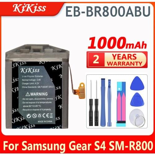 EB-BR800ABU High Capacity 1000mAh battery For Samsung Gear S4 GearS4 SM-R800 (46mm/LTE) Smart-Watch Replacement Battery