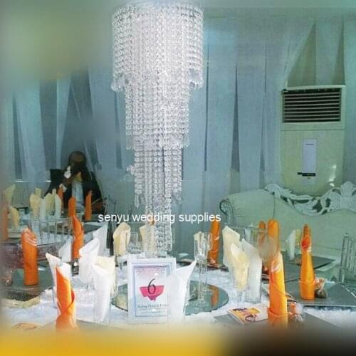 Crystal Wedding Centerpiece Bling Table Chandelier Flower Stand Wedding Supply senyu0791