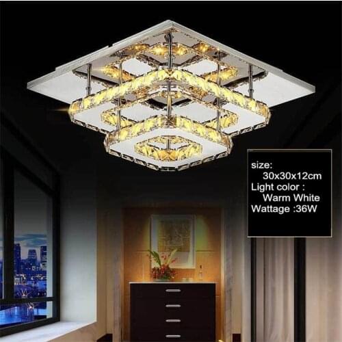 K9 Crystal Ceiling Lamp Fixture Modern Chandelier Lustres Led Plafond For Stair Hallway Indoor Home Ceiling lamps Luminaria