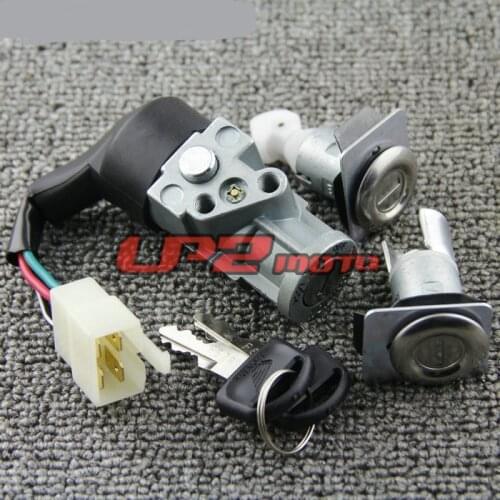 Ignition Switch Helmet Lock Key Set for Honda CH80 Elite 1985-2008 Scooter