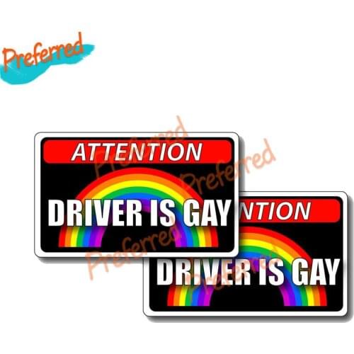 Creative Decals Exterior Accessories Creative Car Stickers Driver Is Gay Vinyl Decal Motorcycle Waterproof Graphic PVC