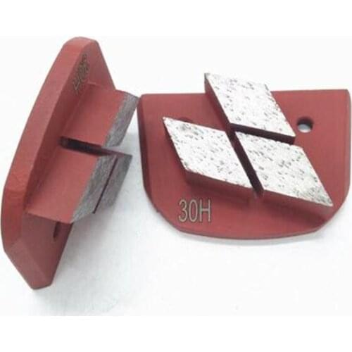 GT02 Lavina Concrete Grinding Pads Three Rhombus Segments Diamond Grinding Shoes for Concrete and Terrazzo Floor 12PCS