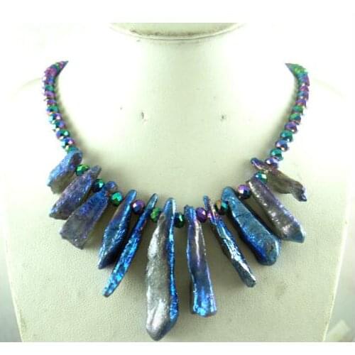 Natural stone Titanium Quartz Crystal Lapis Turquoises Tiger eye pendant for diy Jewelry making necklace Accessories