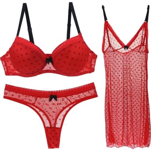 CYNTHRA Underwear Bras Womens Sexy Lace Breathable Push Up Gather Bralette Set Big Breast Adjustable Comfort Lady Lingerie Sets