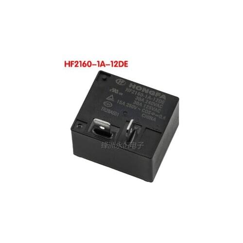 Original New 60PCS/LOT Relay HF2160-1A-12DE 12VDC HF2160-1A-24DE 24VDC HF2160 1A 12DE 12V 24V 30A 240VAC 4PIN
