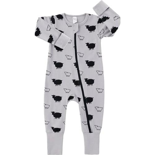 Autumn Winter Baby Boy Girl Climb Romper Infant Sleepwear Long Sleeve Cotton printing Jumpsuits Clothing Toddler Babies Pajamas