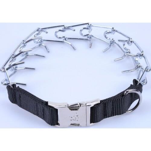Dog Stimulation Neck Training Collar Large Bulldog Pet P Chain Metal Alloy Buckle Chrome Plated Iron