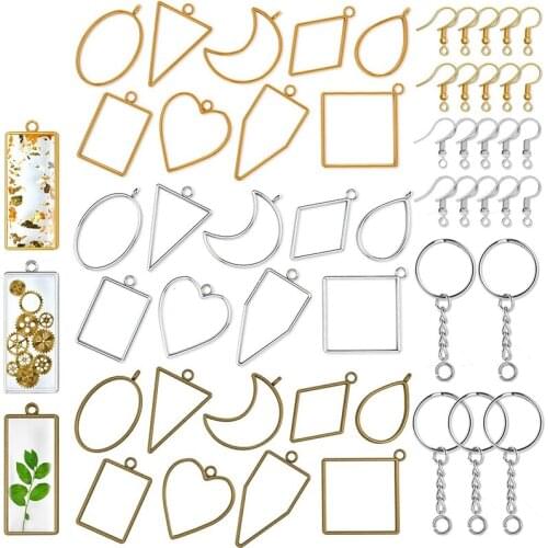 Resin Open Border, with Key Chain and Earrings Hook, Used for Jewelry Making Resin Necklace Necklace Necklace DIY