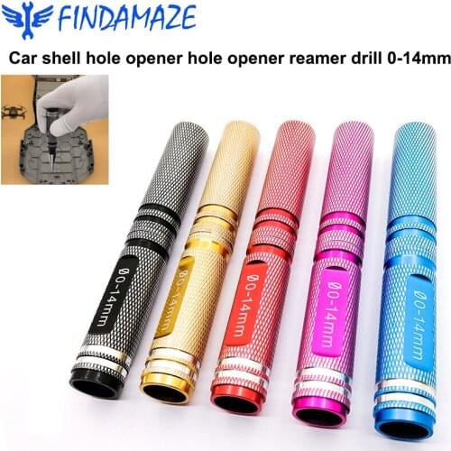 Car Shell Hole Opener Hole Opener Reamer Drill 0-14mm Puncher Car Shell Metal Steel for RC Car Ship Aircraft Model DIY Tools