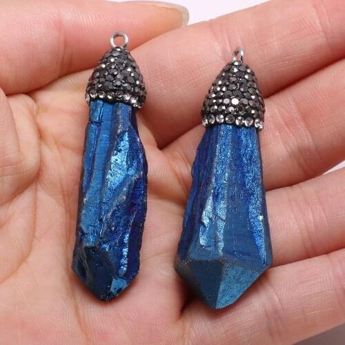 Necklace Pendant For Jewelry Making Irregular Crystal Drill Pendant Charms Necklace Handiwork Sewing Craft Accessory