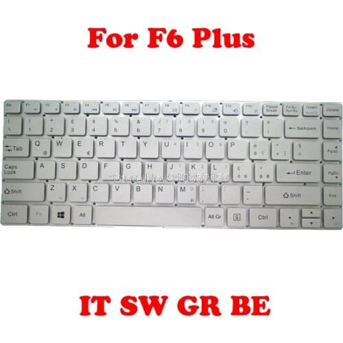IT SW GR BE Keyboard For Teclast F6 Plus SCDY2904003 2904003 YXTNB93-58 Italy Swiss Belgium Silver German NO Frame