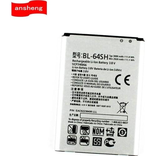 High Quality 3000mAh BL-64SH Battery for LG Volt LS740 BL64SH Mobile Phone