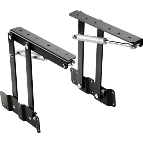 1 Pair New Coffee Table Lifting Frame Folding Lift Up Top Mechanism hydraulic buffer Hinge Hardware Set bear more 50Kg