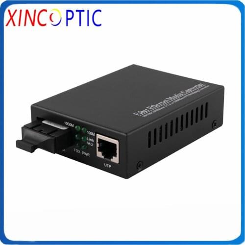 120KM 1000M Singlemode Single Fiber 1490/1550nm 10/100/1000M SM SX DIBI Fiber to UTP Gigabit Fiber Ethernet Media Converter