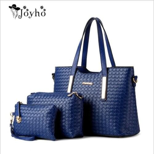 2018 Brand Womens Luxury Composite Shoulder Bags Ladies Handbags Clutches Bags Set 3 High Quality Sac A Main Femme De Marque