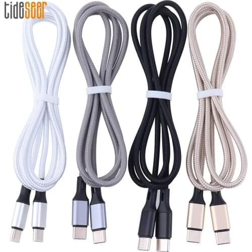 2A 1M USBC To USB Type C Cable PD Fast Charging Charger Cord Type-c Data Line for Xiaomi Samsung Huawei