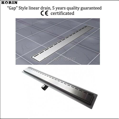 800mm "Gap" Style Stainless Steel 304 Linear Shower Drain, Horizontal Drain, Deodorant floor drain, linear Shower Channel Drain