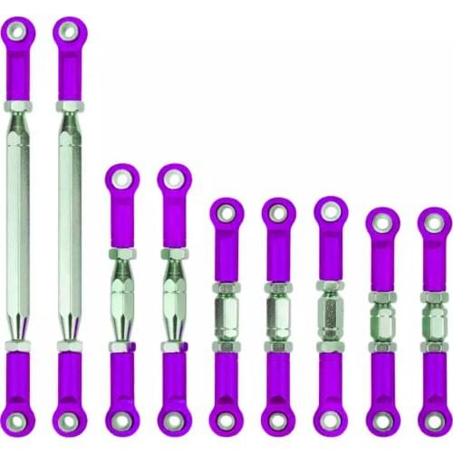 9Pcs Servo Link Tie Rod Upper Suspension Arm Shock Absorber for 1/12 Wltoys 12429 12423-ABC FY-01/02/03/04/05 RC Car