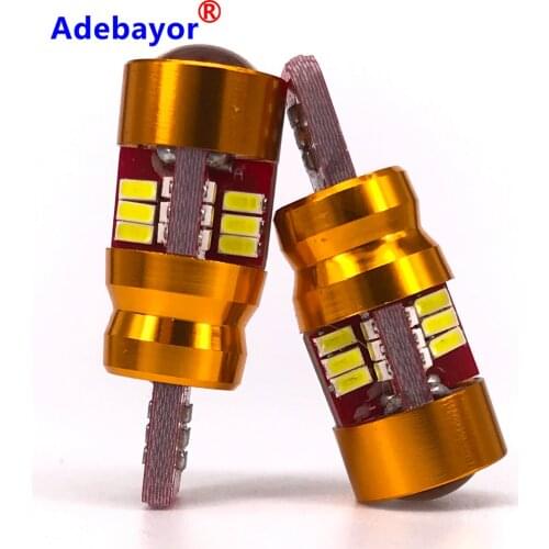 300pcs T10 Canbus W5w Auto Bulb Clearance Lights LED Voiture 27 SMD Automobiles Lampada LED Light-Emitting Diode 3014 Tail Light