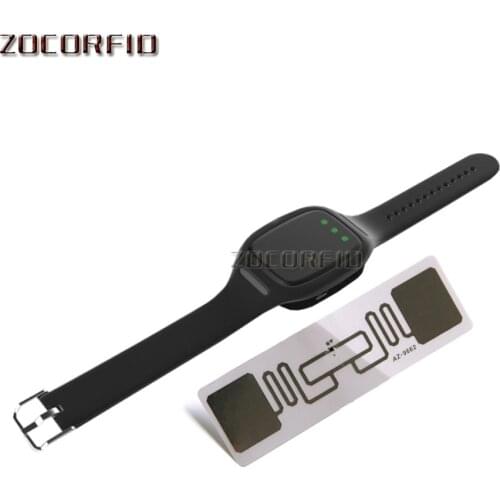 Wristband Bluetooth Portable UHF RFID Short Range Handheld Reader for PC/Android/ISO system With BLE4.0 Communication