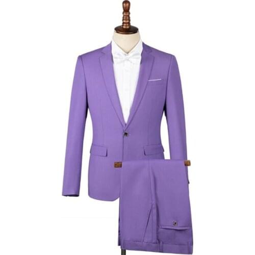 Color suit mens blazers performance male young singer host best man groom dress slim photo studio costume homme terno masculino