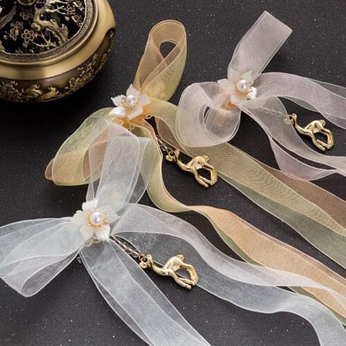 Ancient Style Deer Bow Hair Band Ribbon Hanfu Hair Clip Hair Band Long Streamer Tassel Hair Accessories Children Headwear