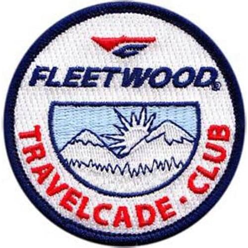 Fleetwood Garment Labels/Embroidered Badges Make by Twill with Merrow Border with PVC Backing Customized MOQ50pcs Free Shipping