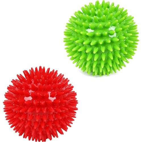Dog Squeaky Ball Pet Spike Ball Fetch Chewing Ball Teething Toy