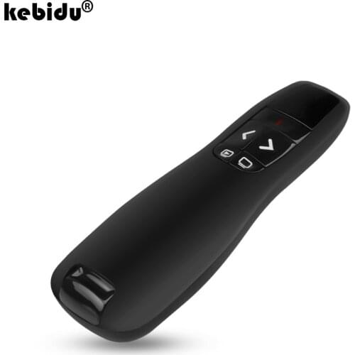 Kebidu New 2.4Ghz handheld R400 Wireless Presenter Receiver Pointer Case Remote Control with Red Laser Pen