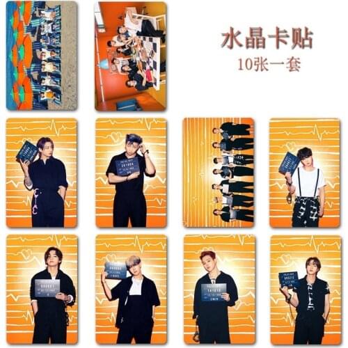 KPOP Bangtan Boys Permission To Dance Peripheral Card Sticker Bus Card Sticker Crystal Card Sticker