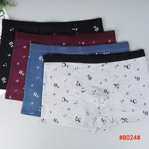 Hot Sale Men Underwear Cotton Waist Boxers Sport Male Fashion Underwear Breathable Cotton Sleep Boxers