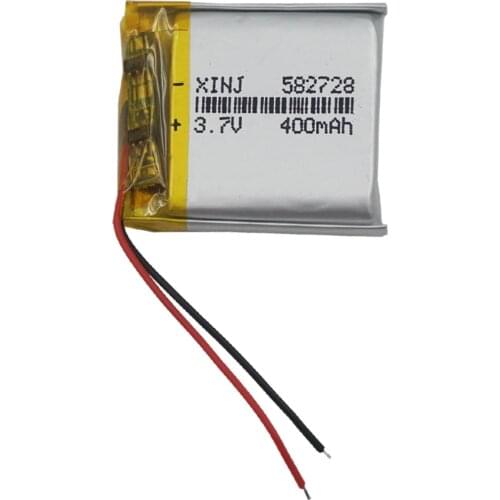 XINJ 3.7V 400mAh Lithium Polymer Battery Accumulator Li ion li-po cell 582728 For MP4 E-book Driving Telephone watches Tablet PC