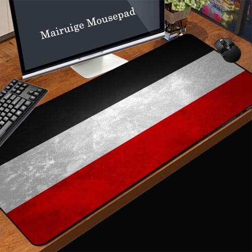 Mairuige Low Price Promotional Laptop Mouse Pad Black and White Red Tricolor Simple Striped Desktop Computer Keyboard Mat