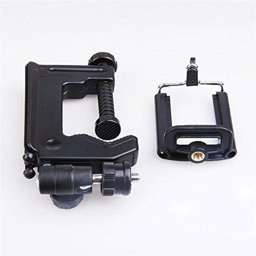 Mini Portable Swiveling C-clamp Tripod Stand+clip for Iphone Samsung Camera Dslr