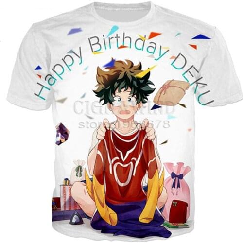 Fashion Cool T Shirt Men/women Anime My Hero Academia 3D Printed T-shirts Unisex Harajuku Style Tshirt Streetwear Oversized Tops