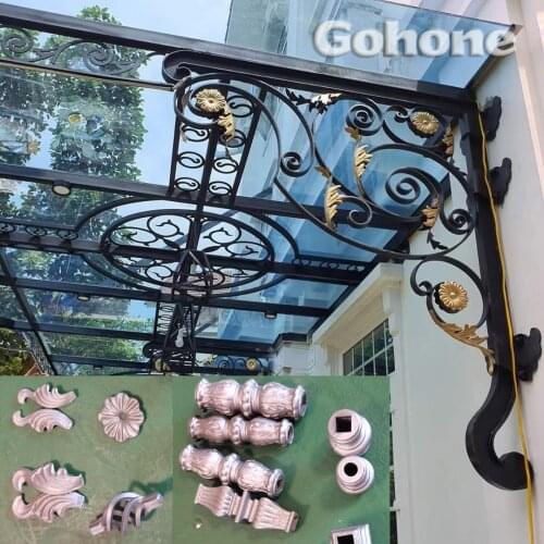 Outdoor decorative steel fittings, protective forging spear tip, wrought iron solid spear tip