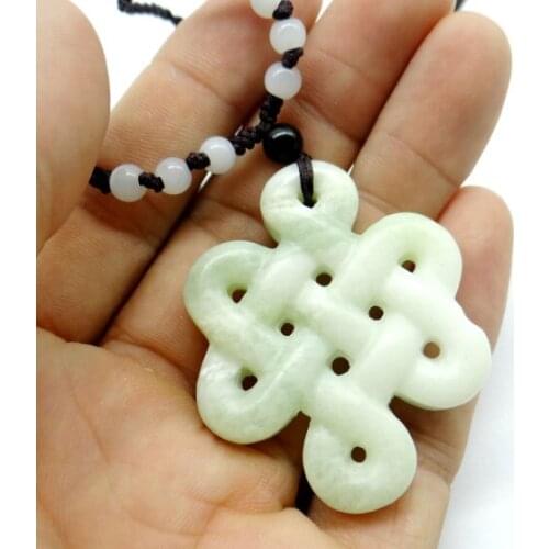Natural stone Chinese white black green stone hand-carved amulet pendant for diy Jewelry Making necklace Accessories A55