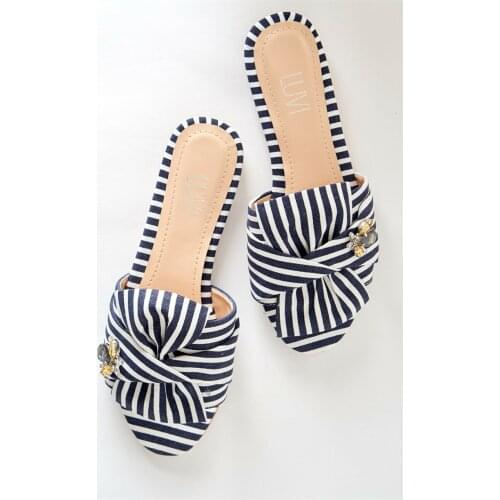 2021 New Season Slippers for Women Comfortable Cotton Summer Slip On Shoes Stripper Fashion Shoes Made in Turkey