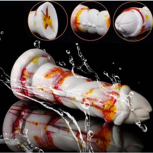 Huge Anal Plug Alien Fantasy Dildo Suction Cup Anal Butt Plug Flower Ass Massager Silicone Sex Toy For Women Anus Masturbater 18