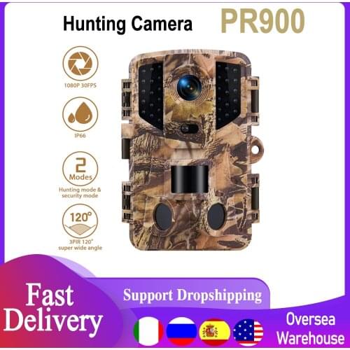 PR900 Trail Camera Wireless Hunting Cameras 20MP 1080P 120degree PhotoTraps Night Vision Wildlife Surveillance Wild Tracking Cam